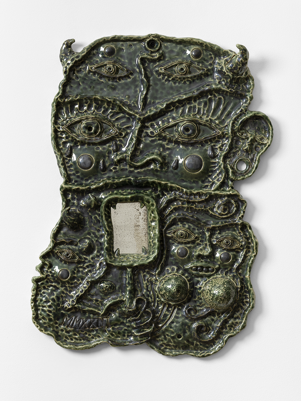 Eric Croes, Green Mirror Beans, 2023