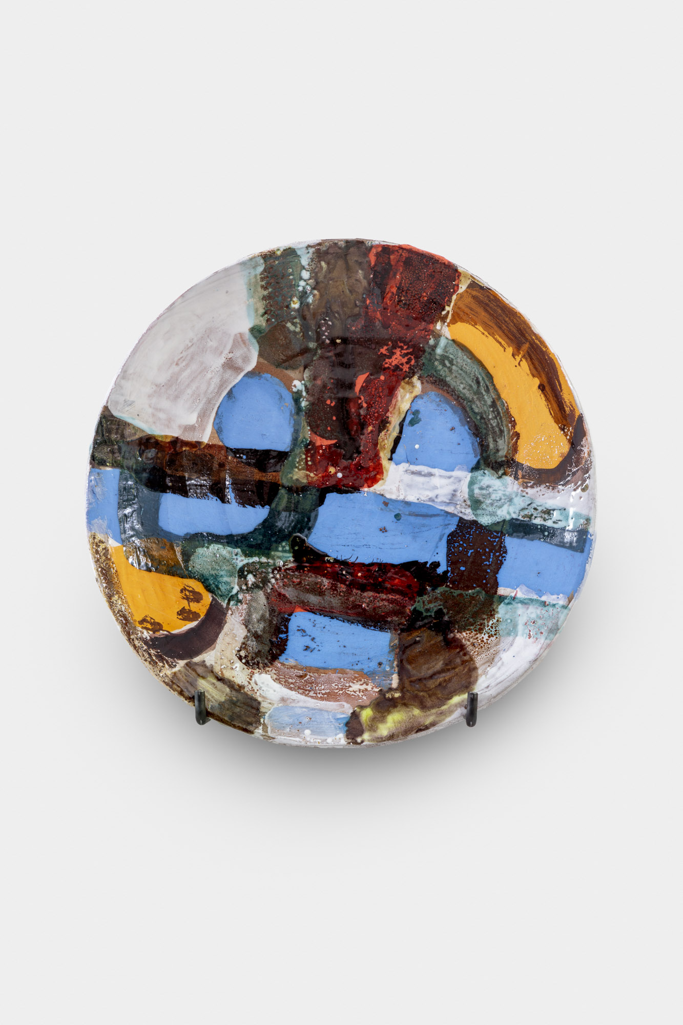 Roger Herman, spyder 2, 6 blue spots, 2025